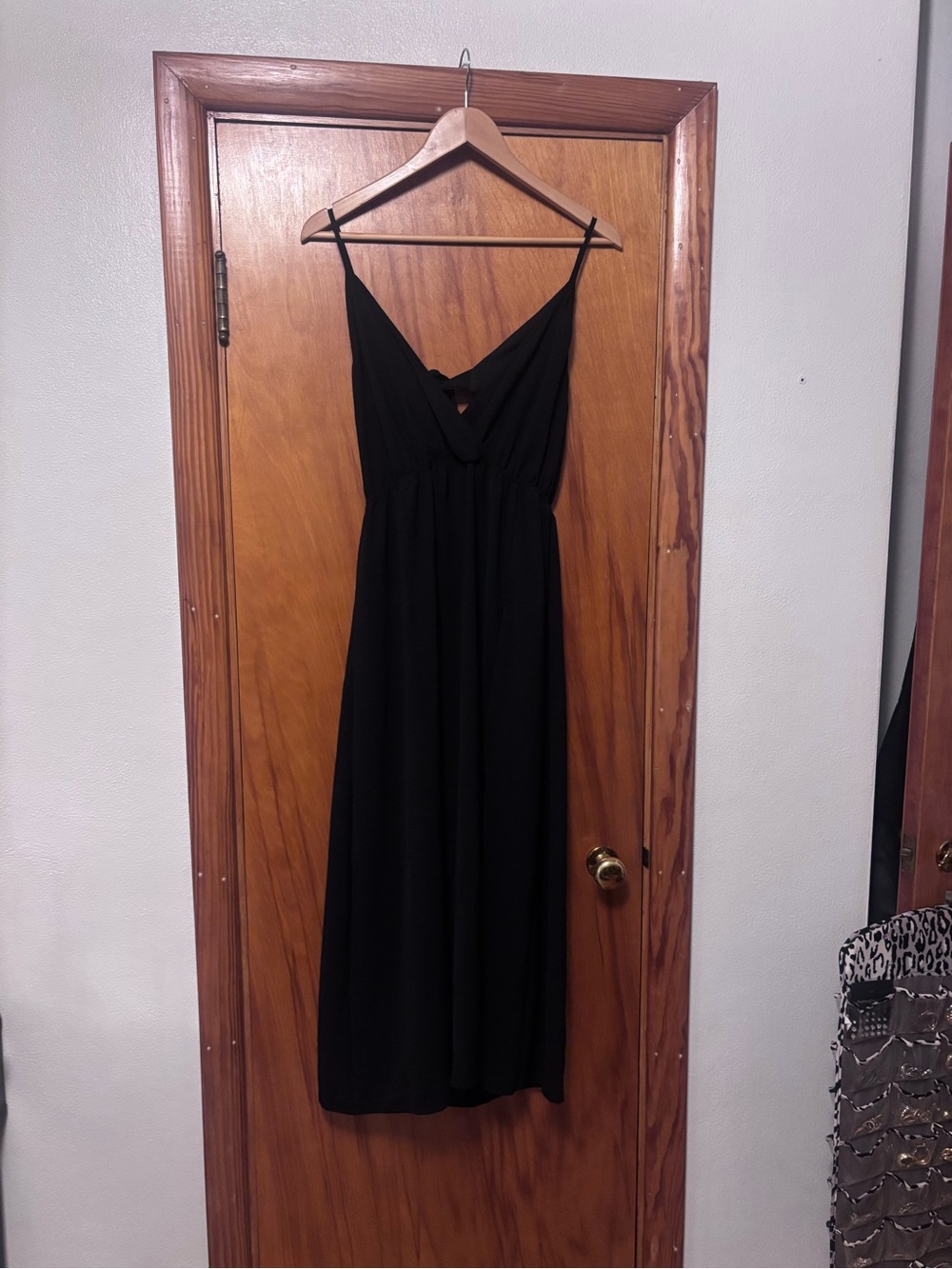 SHEIN Black Spaghetti Strap Maxi Dress